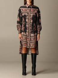 See more ideas about pattern, floral pattern, prints. Etro Shirt Dress With Floral Pattern Dress Etro Women Black Dress Etro 18985 5087 Giglio En