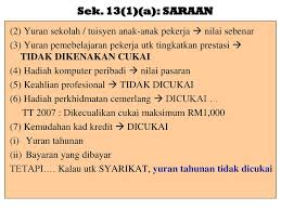 Antara pelepasan cukai pendapatan ini termasuklah sspn. Kuliah 3 Cukai Pendapatan Penggajian Seksyen 4 B Ppt Download