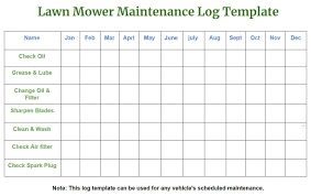 Here's what you should know about lawn mower maintenance and how to a lawn mower deck with debris buildup will prevent the mower from properly mulching or bagging. Lawn Mower Maintenance Log Template Lawn Mower Maintenance Lawn Mower Mower