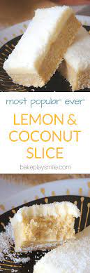 No Bake Lemon Coconut Slice Recipe Slices Recipes Baking Recipes Recipes