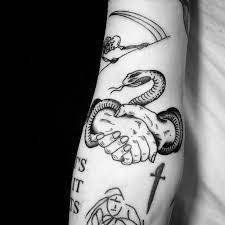 An example of a personal meaning would be choosing a polynesian style tattoo because you have polynesian ancestry. 44 Handshake Tattoo Ideas Tattoos With Meaning Tattoos Traditional Tattoo