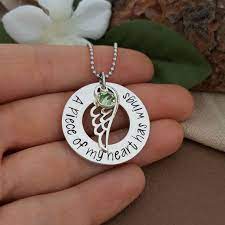 Bereavement Necklace For Loss Of Loved One Memorial Keepsake Etsy Condolence Gift Remembrance Necklaces Jewelry Care Instructions