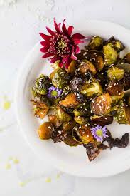 Honey Soy Oven Roasted Brussels Sprouts Recipe In 2020 Roasted Brussel Sprouts Brussels Sprouts Recipe Brussel Sprouts