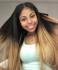 Black And Blonde Ombre Weave Pin By Monica Bates On Mane Moves Hair Styles Hair Weave Hairstyles