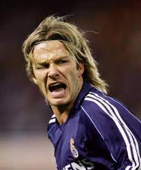 David beckham lyon real madrid 1er tour champions. Beckham S Hair