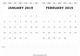 January February 2019 Calendar June Calendar Printable Calendar Template Print Calendar