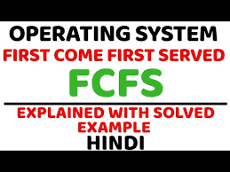 First Come First Serve Ll Operating System Ll Gantt Chart Explained With Solved Example In Hindi