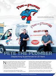 We are on time all of the time. Pete The Plumber Celebrating 20 Years By Business In Calgary Issuu