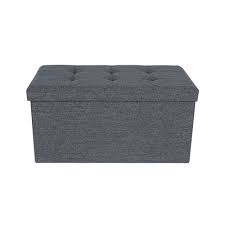 Garden pleasure bank houston mit staufach geolt 985040 ab 129 00. Bank Mit Stauraum 76 Cm Dunkelgrau