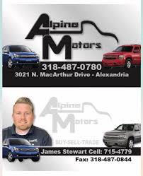 Alexandria, louisiana used car dealership locator. Alpine Motors Home Facebook