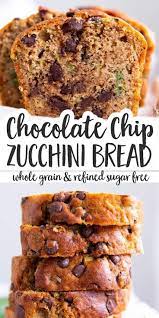 Bake This Healthy Chocolate Chip Zucchini Bread For Breakfast Or To Have Chocolate Chip Zucchini Bread Healthy Chocolate Zucchini Bread Zucchini Bread Recipes