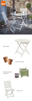 This Neutral Garden Set Is Perfect For Small Gardens You Can Still Enjoy A Casual Breakfast Outside Or As The E Diy Patio Small Patio Garden Table And Chairs