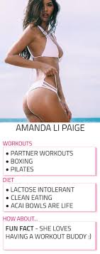  Amanda Li Paige Diet And Workout Routine Miami Swim Week Model