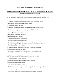 Start studying sejarah tingkatan 5 bab 8. Nota Ringkas Sejarah Tingkatan 5 Bab 8 Kertas 3