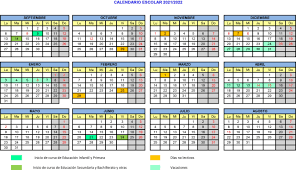 A este calendario, para el 2020, hay que añadir los días de fiesta de ámbito local que haya determinado cada municipio y así aparezcan publicados en el. View 21 Calendario Escolar 2021 A 2022