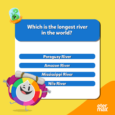 Challenge them to a trivia. Trivia Crack In 2010 It Was Discovered That The River Is 6800 Km Long Facebook