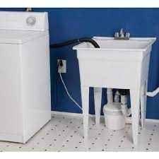 This under sink pump system removes water from laundry trays, sinks, etc. How Can I Deal With Waste Water From A Washing Machine In A Non Plumbed Room Home Improvement Stack Exchange