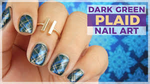 Check out our dark green nail selection for the very best in unique or custom, handmade pieces from our craft supplies & tools shops. Dark Green Plaid Nail Art Design Youtube