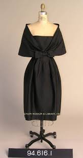 Simonetta Visconti Designer Cocktail Dress Of Black Silk C 1957 1959 Fashion Vintage Couture 1950s Fashion