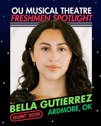 We are thrilled to introduce you to the OUMT Class of 2029! First up is Bella  Gutierrez from Ardmore, OK!