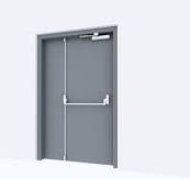 Steel Doorset Fire Escape door- One and Half Leaf | ASSA ABLOY