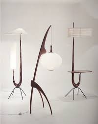 Floor Lights From The 1950 S Designed And Produced By Jean Rispal France In The Center Is The Mante Religieuse Praying Mantis Insp Mcm Lighting Modern Floor Lamps Mid Century Modern
