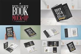 Book Mock Up Dust Jacket Edition Book Design Mockup Business Card Logo