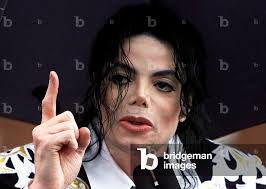 Image of U.S. POP STAR MICHAEL JACKSON SPEAKS TO THE CROWDS AT