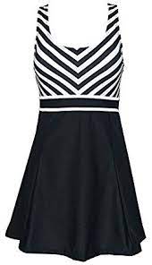 Women S One Piece Tankini Plus Size Swimdress Sailor Vintage Swimsuit At Amazon Women S Clothing Store Swim Dress Plus Size Swimwear Plus Size Tankini