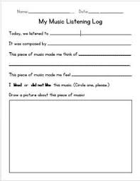 Primary Music Listening Worksheet Music Listening Worksheet Primary Music Music Curriculum