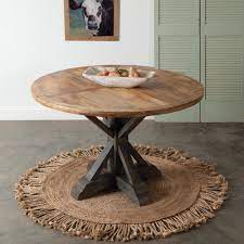 In the corners of a room. Modern Farmhouse Round Dining Table Ctw Home Collection