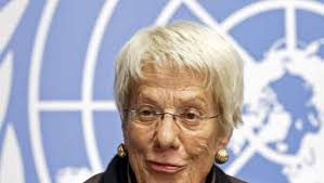 As the un's chief war crimes prosecutor in the hague. Carla Del Ponte Themenseite
