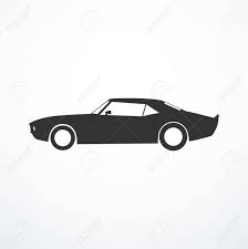 How to draw a car dodge charger 1970 step by step for beginners. Vector American Muscle Car Silhuette Side View Royalty Free Cliparts Vectors And Stock Illustration Image 96952364