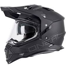 Oneal Sierra 2 Adventure Helmet Flat Black Adventure Bike Gear Motocross Helmets Helmet