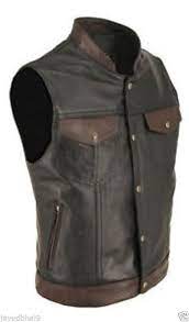 100 Genuine Cow Leather Black Brown Biker Waistcoat Stylish Vest Zsleatherinternational Bikervest Stylish Vests Mens Leather Vest Leather Waistcoat