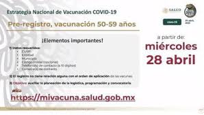Check spelling or type a new query. Vacunacion Covid 19 Registro De 50 A 59 Anos Requisitos Y Como Registrarte En Mivacuna Salud Gob Mx En Mexico Cdmx Edomex Mivacuna Registro Vacuna Covid Mx Estados Unidos
