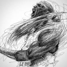 Michael Jordan Scribble Scream Sketch Hooped Up Basquete Tatoo
