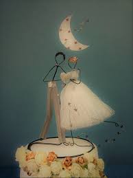 Custom Wedding Cake Topper Wire Cake Topper Figurine Wedding Etsy Bride And Groom Cake Toppers Wedding Cake Toppers Personalized Cake Toppers