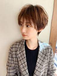 5歳も夢じゃない 40代若返りの髪型とは レングス別でご紹介 bangs バングス ショートのヘアスタイル ショートヘア ボブ 面長