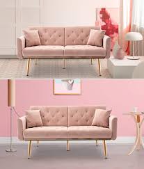 Both elements of a futon bedding set are pliable enough to be aired. Living Room Furniture 6 Black Aiscool Velvet Sofa Modern Convertible Futon Sofa Bed Recliner Couch Accent Sofa Loveseat Sofa With Rose Gold Metal Feet Home Kitchen