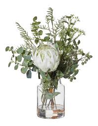 Australian House Garden Ah G Large Native Mix Bouquet With White Protea Vas Artificial Flower Arrangements Artificial Plant Arrangements Artificial Flowers