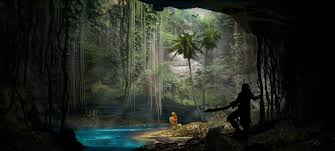 Treasure Cove Fantasy Landscape Art Cove