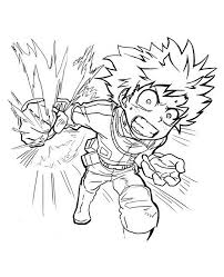 High quality coloring page my hero academia. Anime Coloring Pages Deku Coloring And Drawing