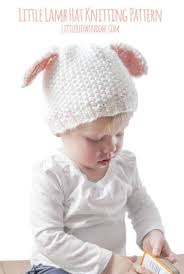 Knit a sweet cuddly koala hat for your baby or toddler with this easy knitting pattern! Little Lamb Hat Knitting Pattern Little Red Window