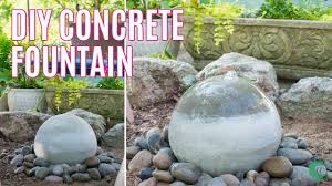 Diy Concrete Garden Fountain Youtube