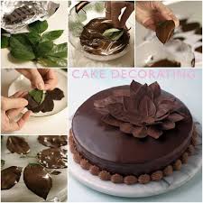 Diy Leaf Chocolate For Cake Decoration Chocolate Cake Decoration Cake Decorating Videos Chocolate Garnishes