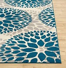 Check spelling or type a new query. Floral Gray Grey Turquoise Blue Area Rug Modern Rugs And Decor