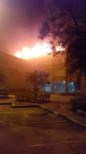 Arde en estos momentos el edificio de la secretaría de seguridad publica en porto alegre, en #brasil. Ol Tjgwkdjr Rm