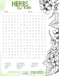 Introduction To Herbs For Kids Meet My Friend Herb Gardening For Kids Herbs Kids Word Search