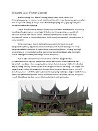 Rumah adat di indonesia memiliki ragam bentuk unik. Sejarah Rumah Gadang